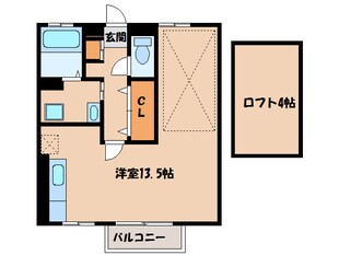 サニーブレイスＹＯＭＯ　Ａ棟の物件間取画像